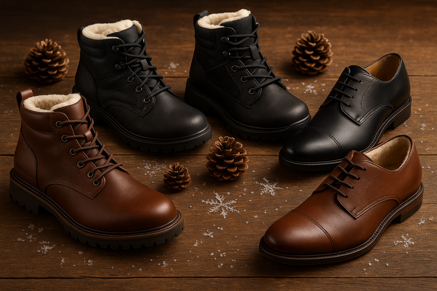 man shoes season winter